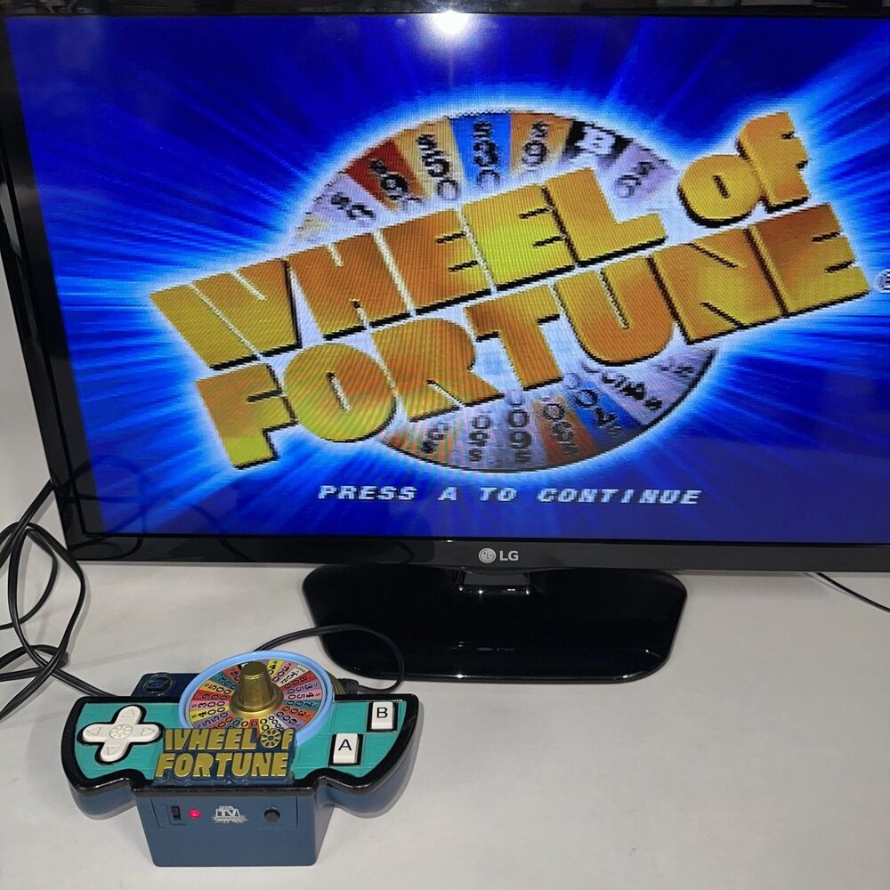Wheel of Fortune Plug N Play TV Arcade Video Game Jakks Pacific 2005 Tested